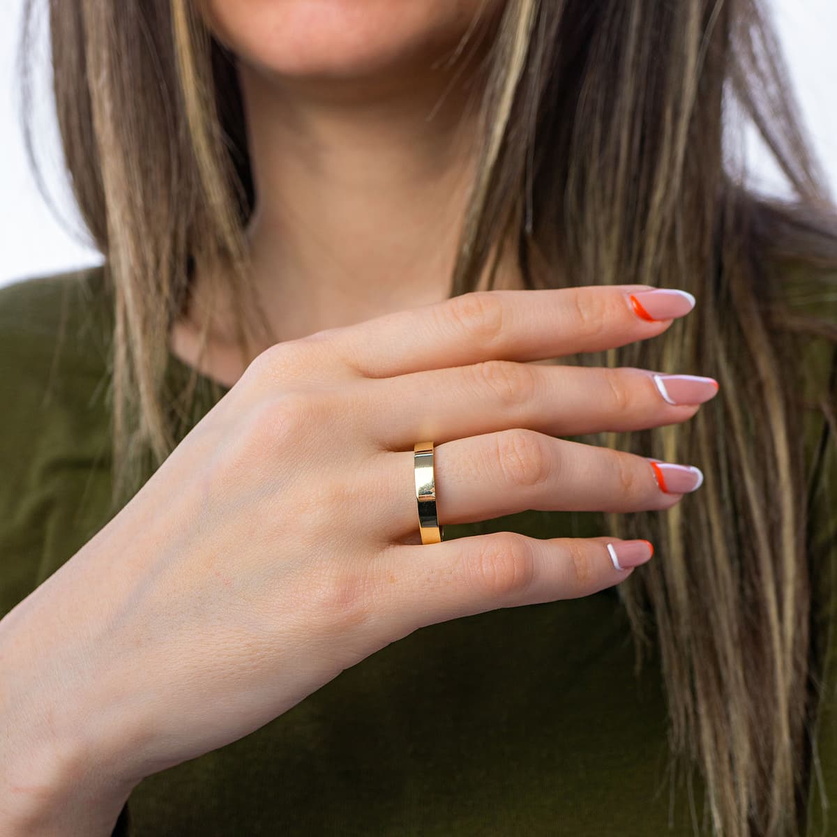 Women's Wedding Bands Gofas Silver