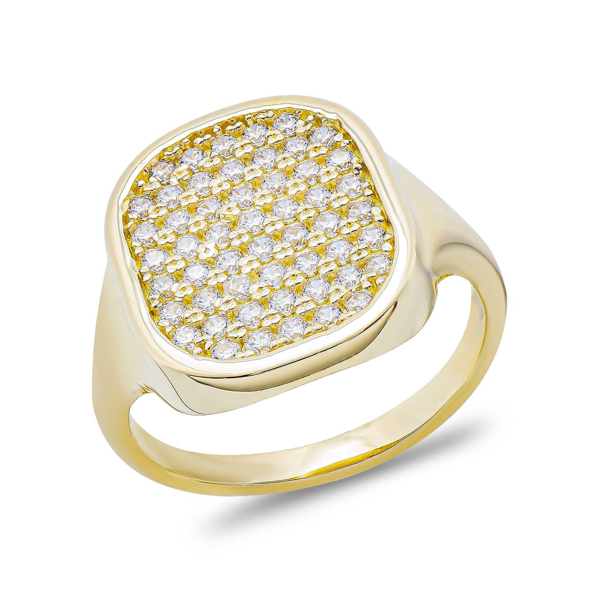 Δαχτυλίδι Πλακέ από Κίτρινο Χρυσό 14 Καρατίων DX1697