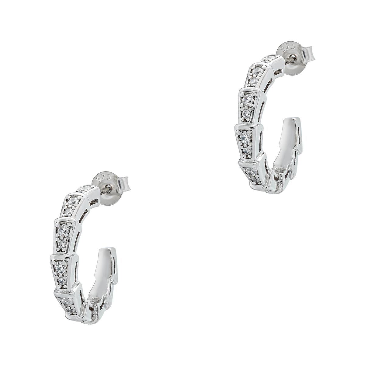 Women's Hoop Earrings Gofas Silver