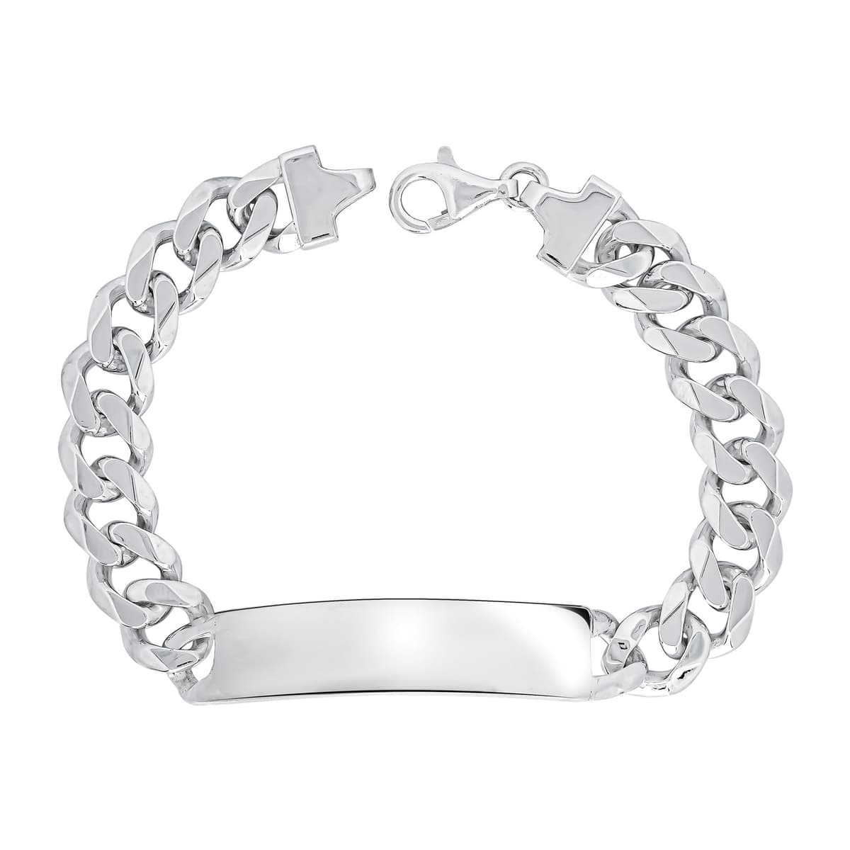 Ανδρικό Βραχιόλι Ταυτότητα από Ασήμι Μασίφ AVR278