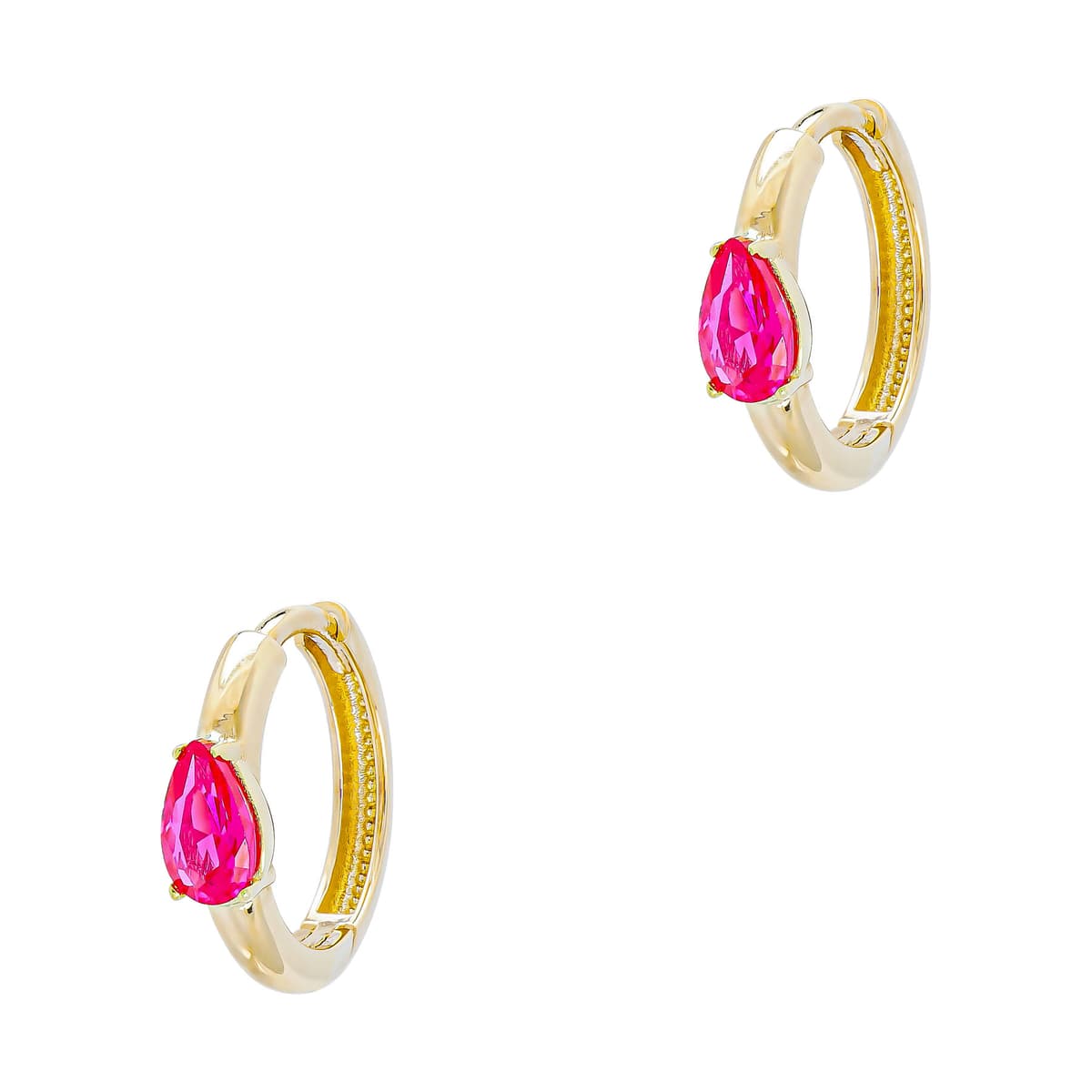 Women's Hoop Earrings Gofas Gold