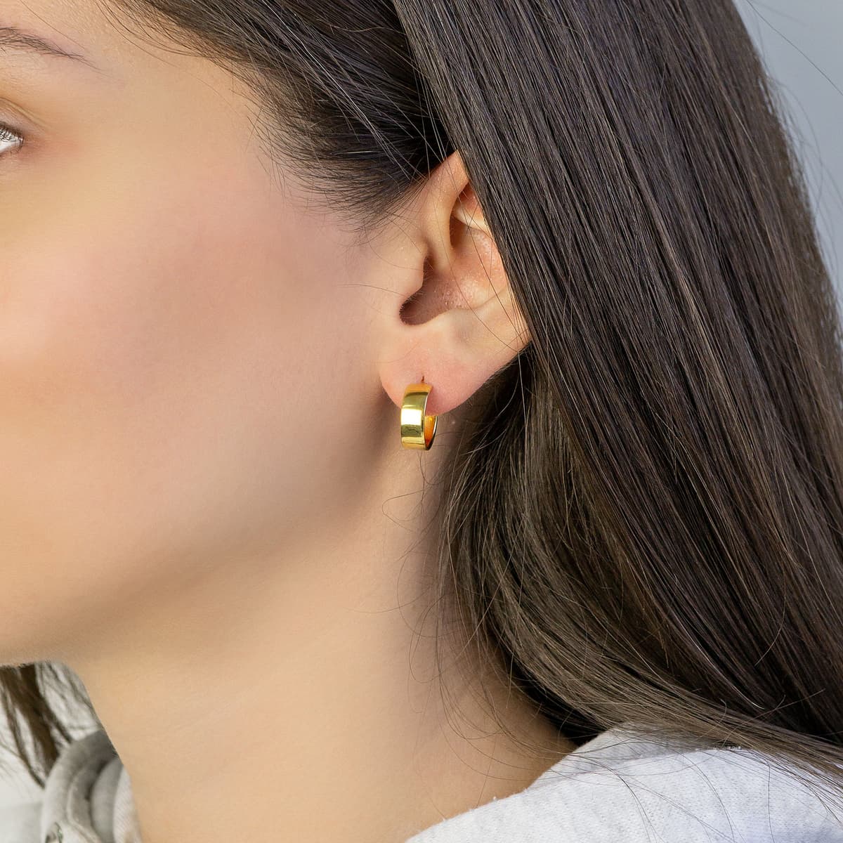 Women's Hoop Earrings Gofas Silver