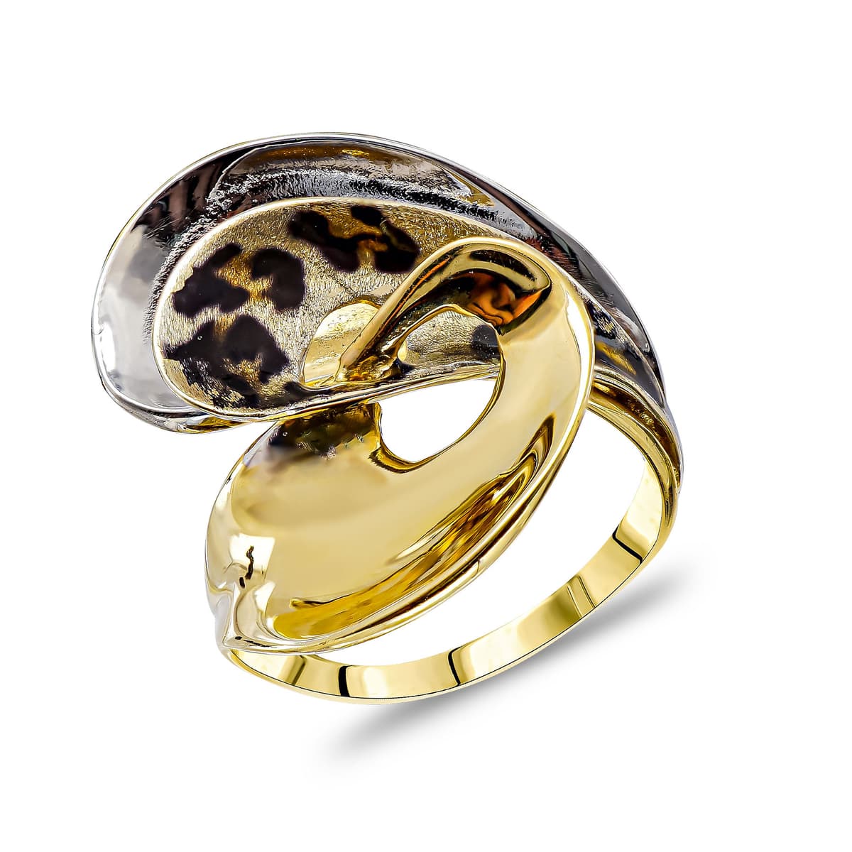 Δαχτυλίδι από Δίχρωμο Χρυσό 14 Καρατίων DX1839