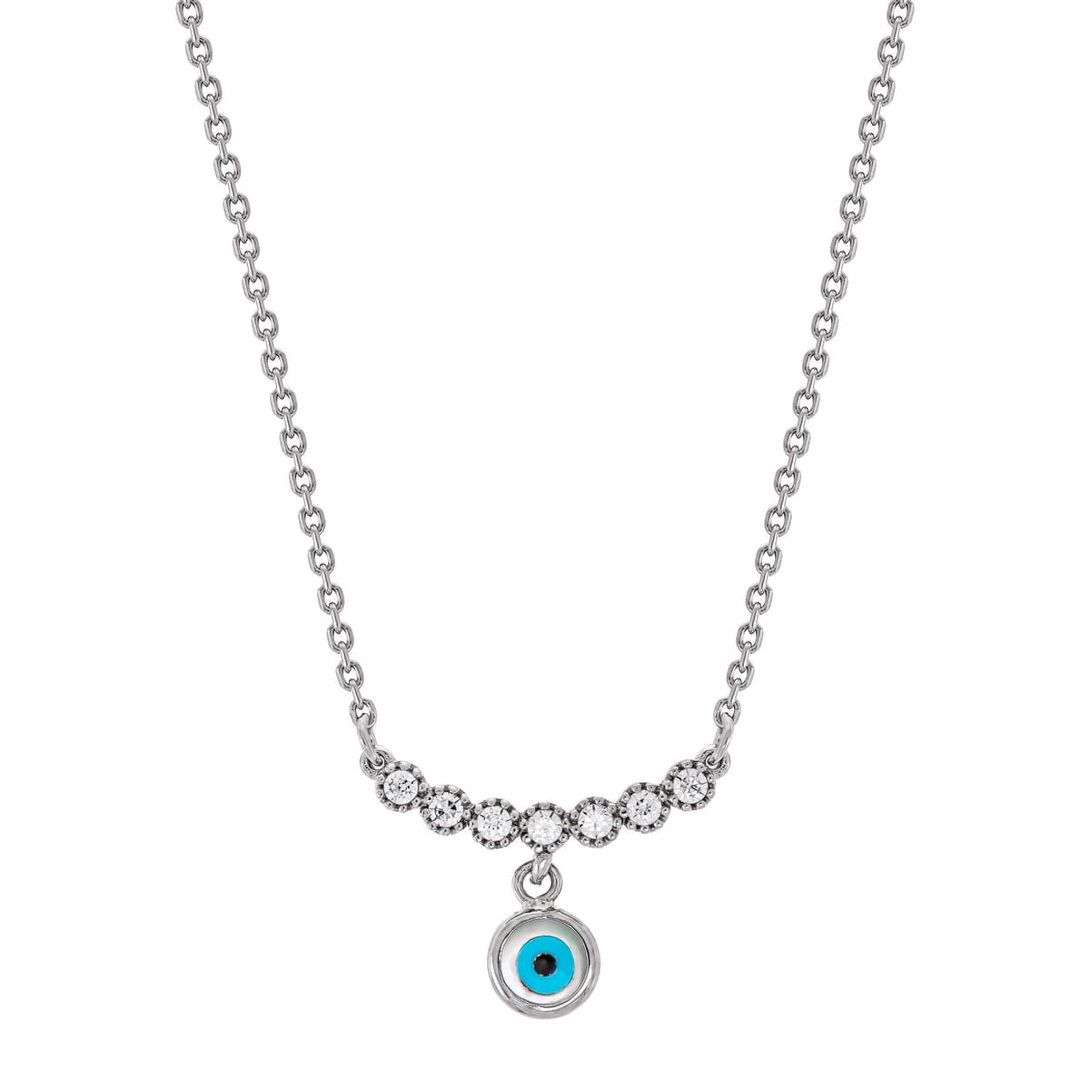 Κολιέ με Ματάκι από Ασήμι KL2285