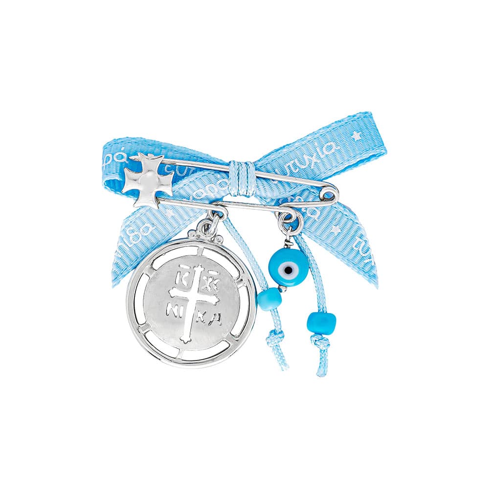 Παραμάνα Για Νεογέννητο Από Δίχρωμο Ασήμι PR704