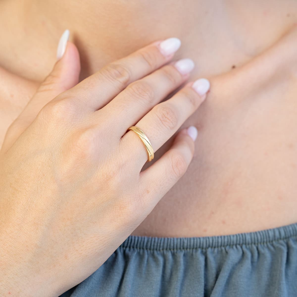 Women's Wedding Bands Gofas Silver