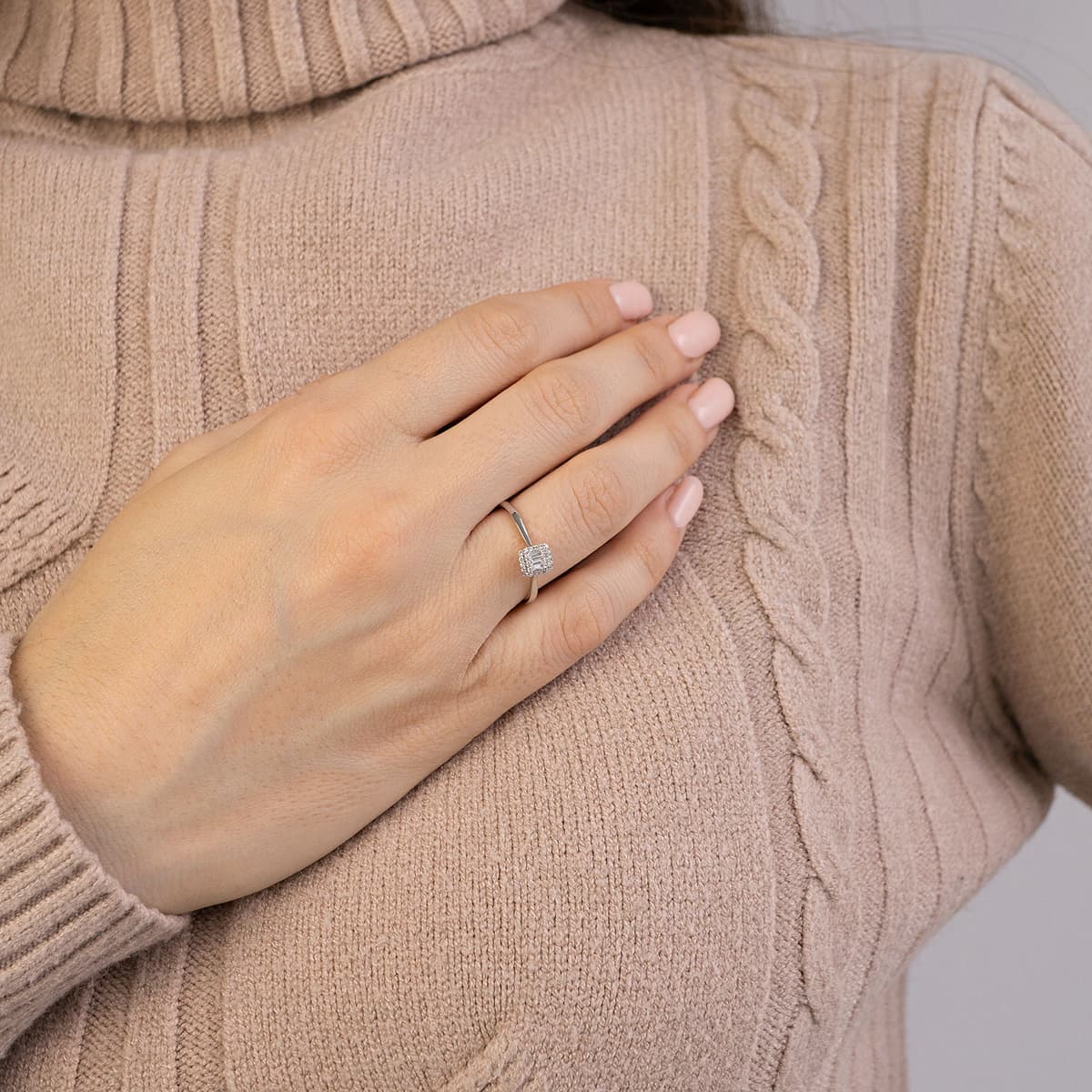 Women's Rings Diamond Group Silver