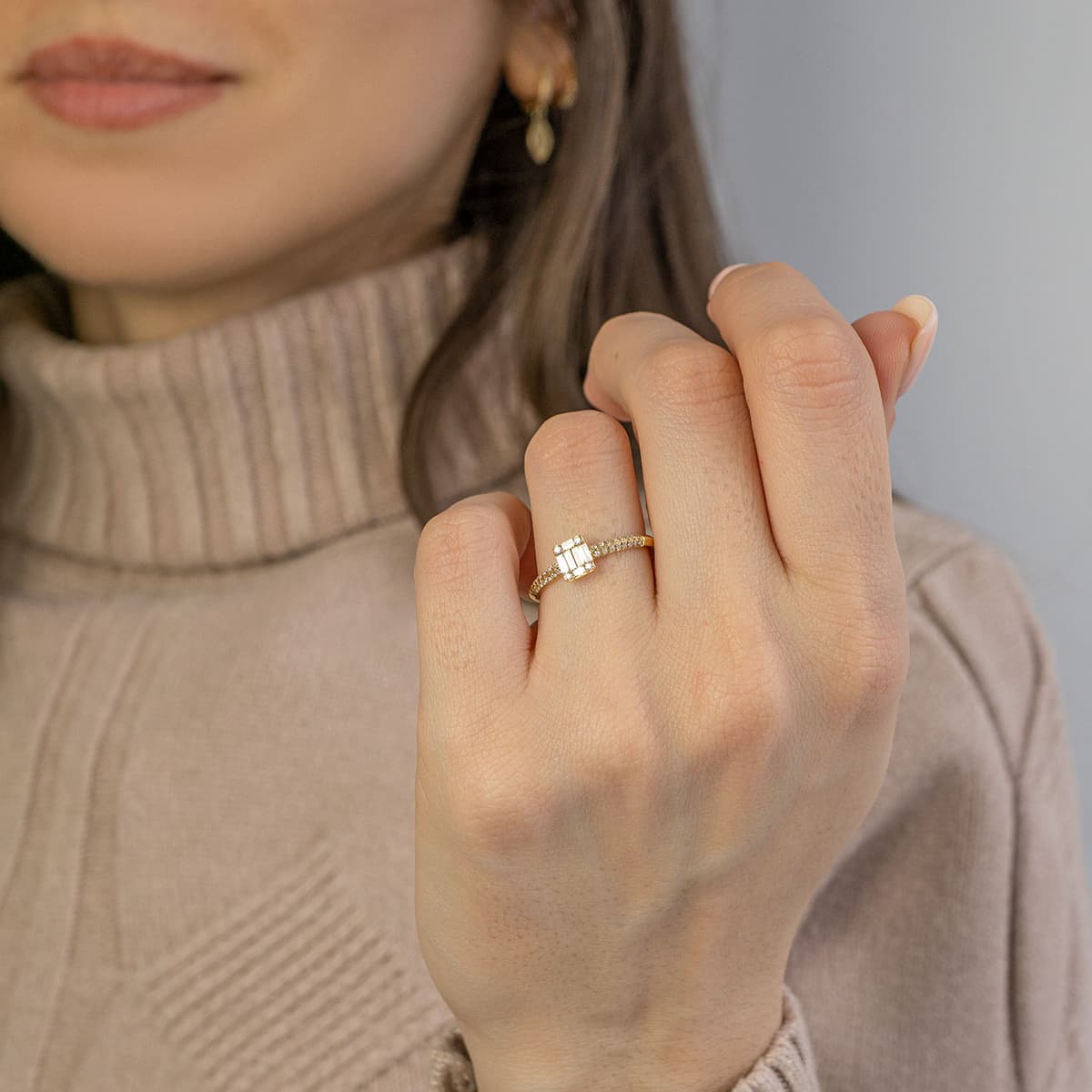 Women's Rings Diamond Group Gold