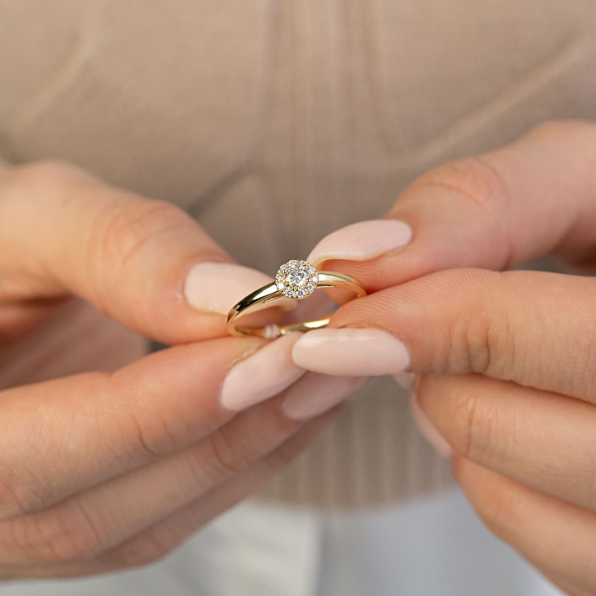 Women's Rings Diamond Group Gold