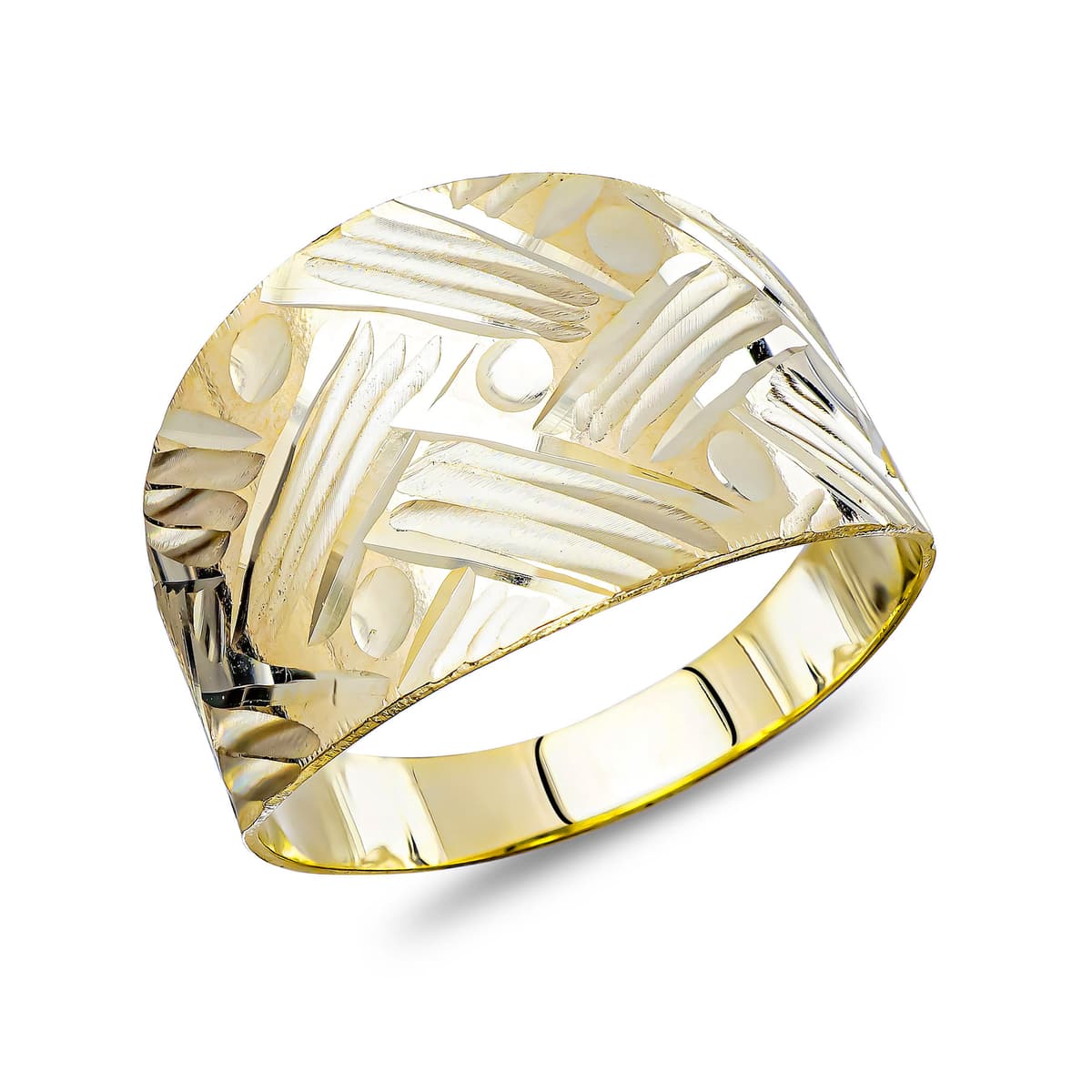 Δαχτυλίδι Φαρδύ απο Κίτρινο Χρυσό 14 Καρατίων DX1867