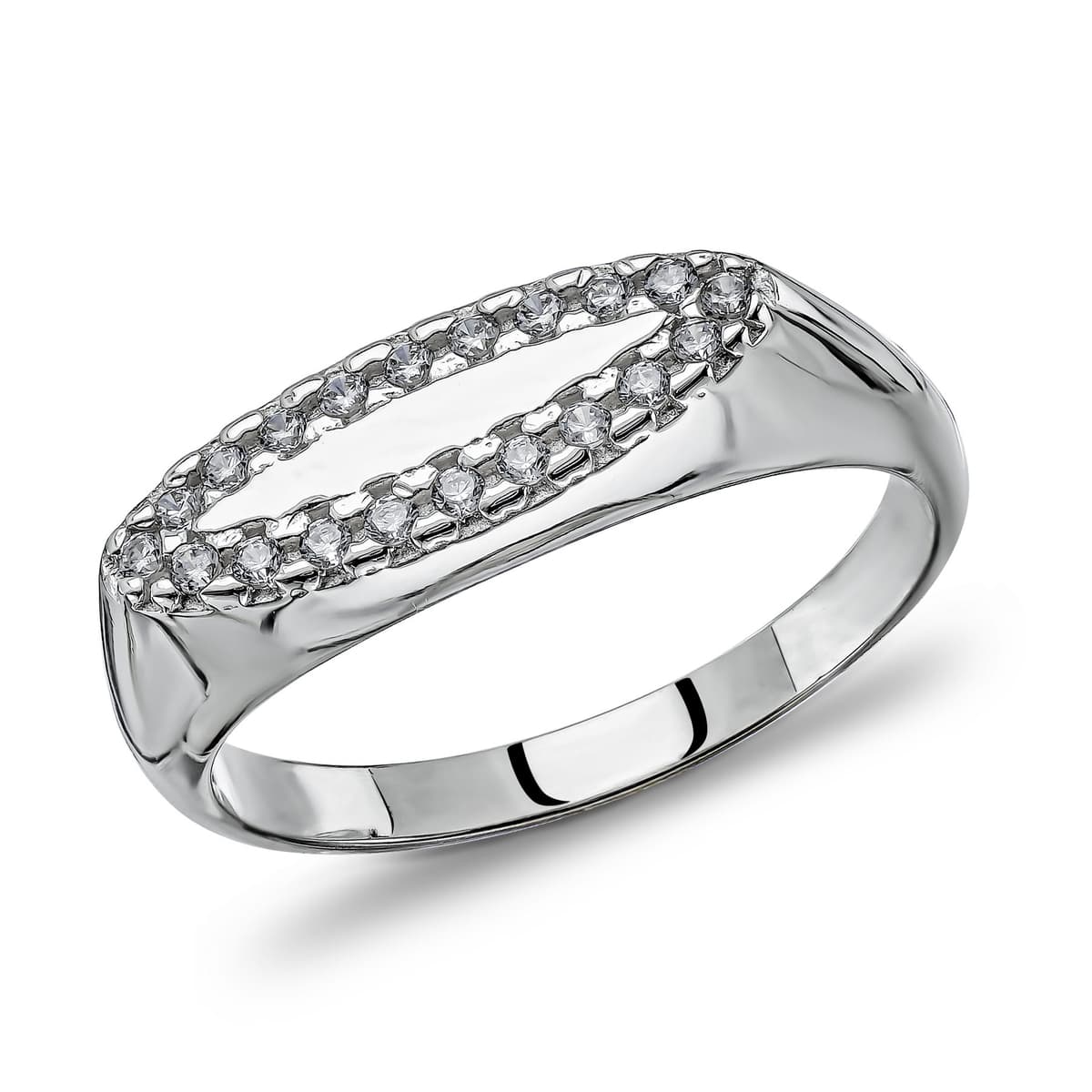 Δαχτυλίδι Chevalier απο Λευκό Χρυσό 14 Καρατίων DX1871