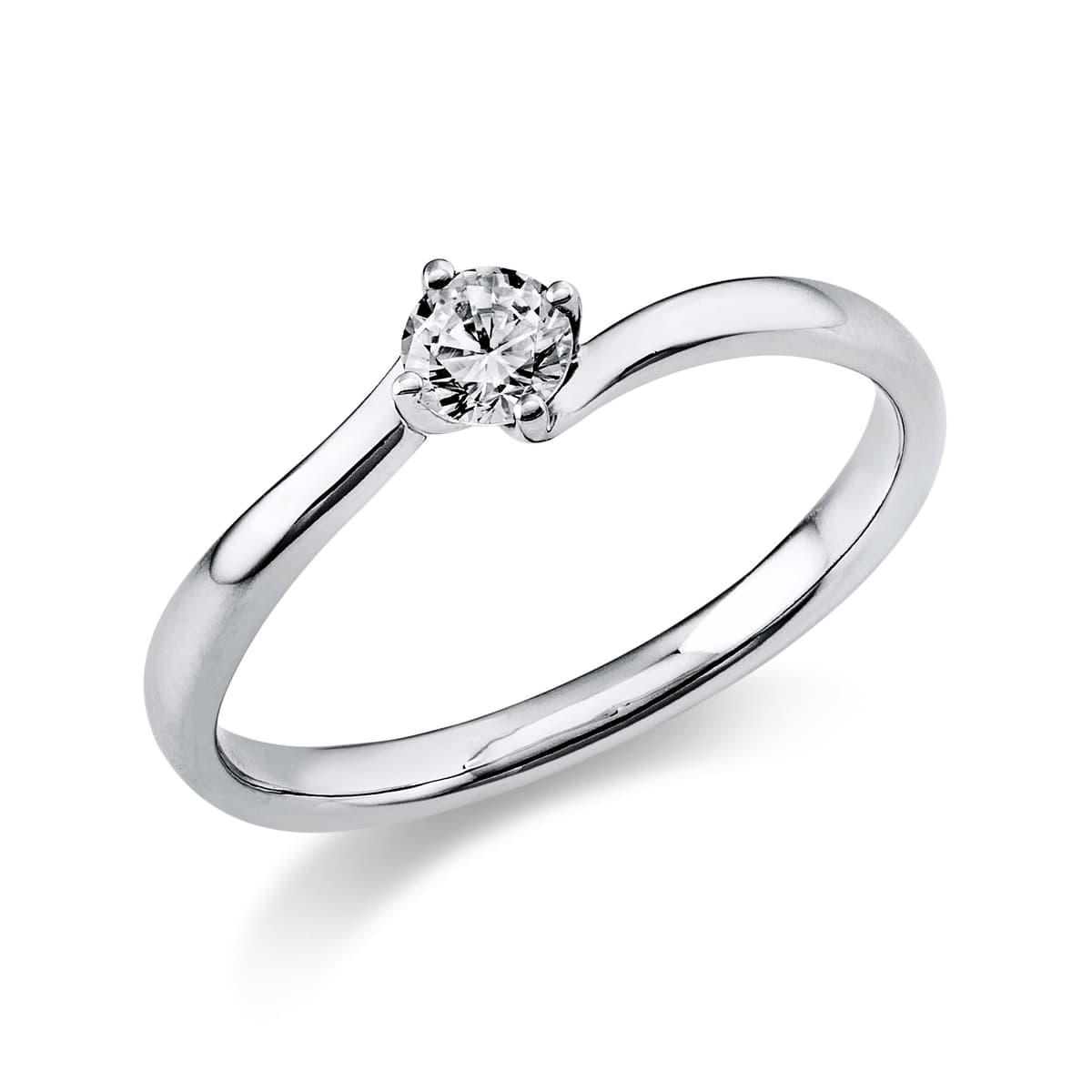 Women's Engagement Rings Diamond Group Silver