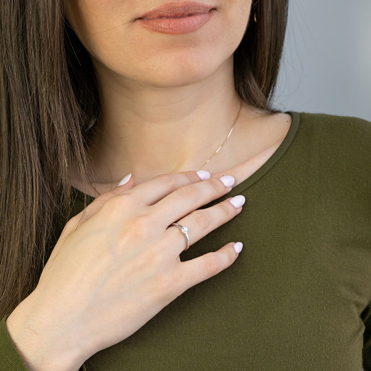 Women's Necklaces Diamond Group Silver