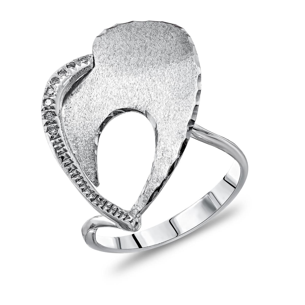 Δαχτυλίδι απο Λευκό Χρυσό 14 Καρατίων DX1936