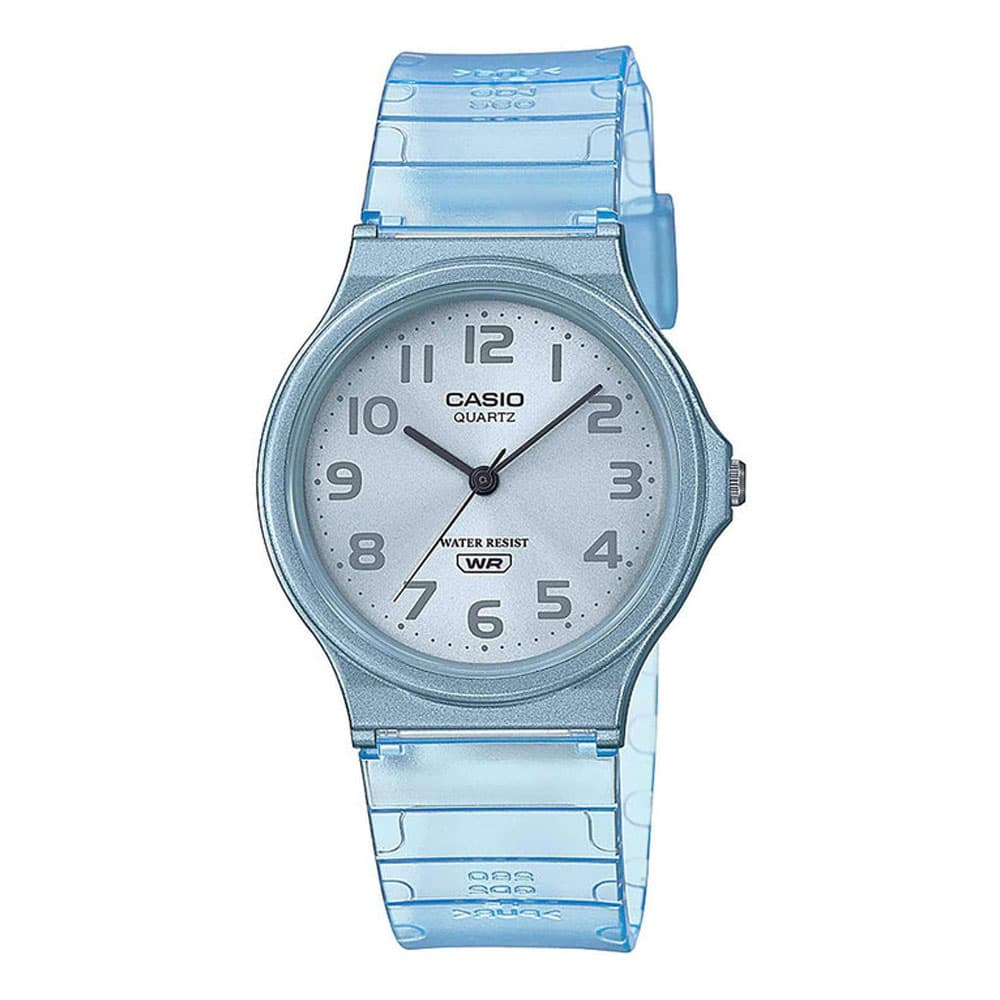 CASIO Collection Light Blue Rubber Strap MQ-24S-2BEF
