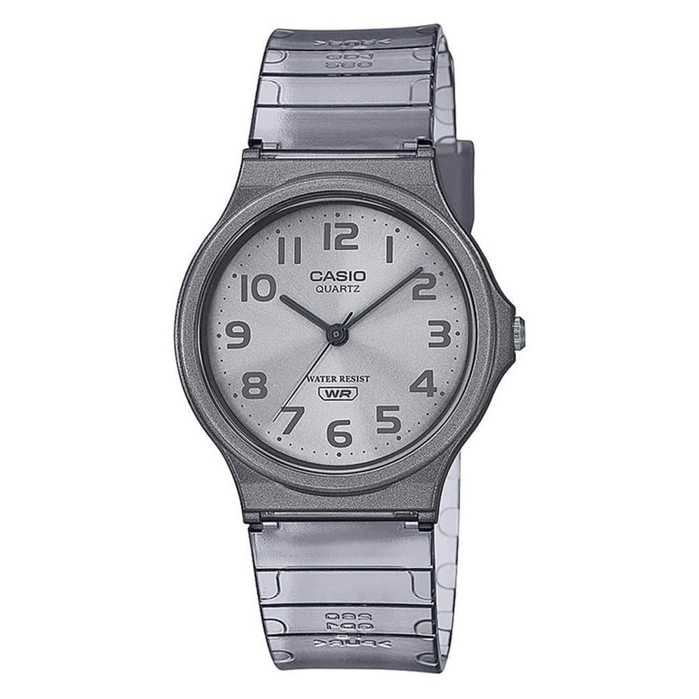 CASIO Collection Grey Rubber Strap MQ-24S-8BEF