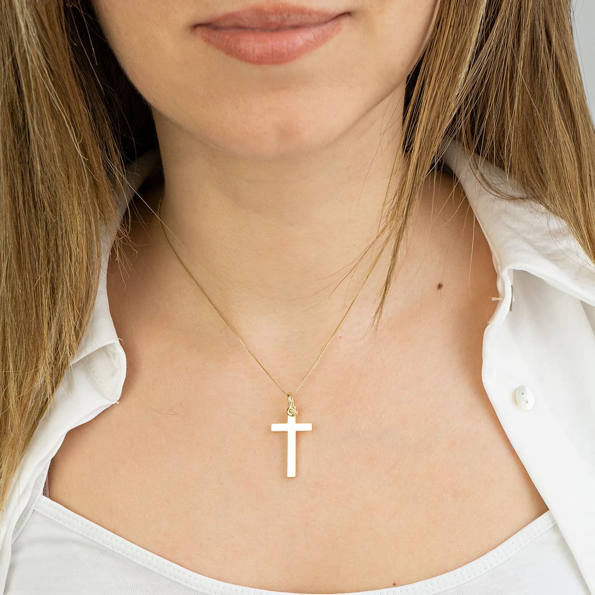 Boys' Baptism Crosses Gofas Gold