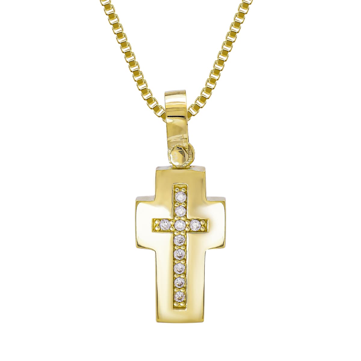 Girls' Baptism Crosses Gofas Gold