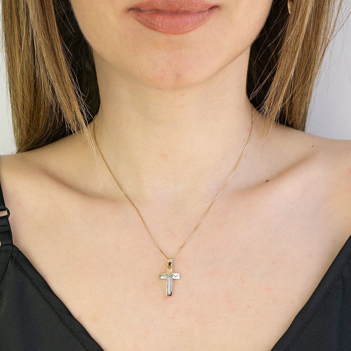 Girls' Baptism Crosses Gofas Gold