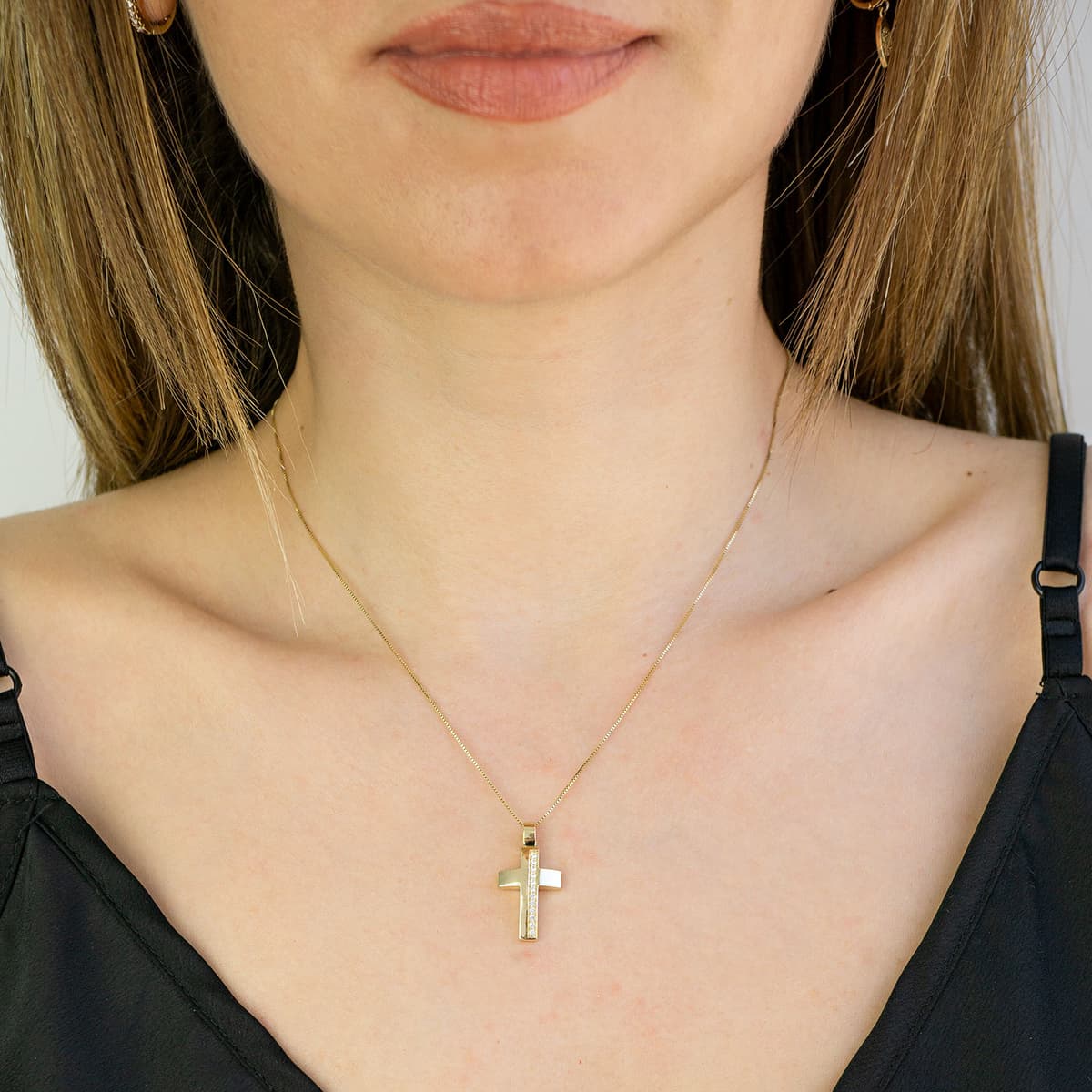 Girls' Baptism Crosses Gofas Gold