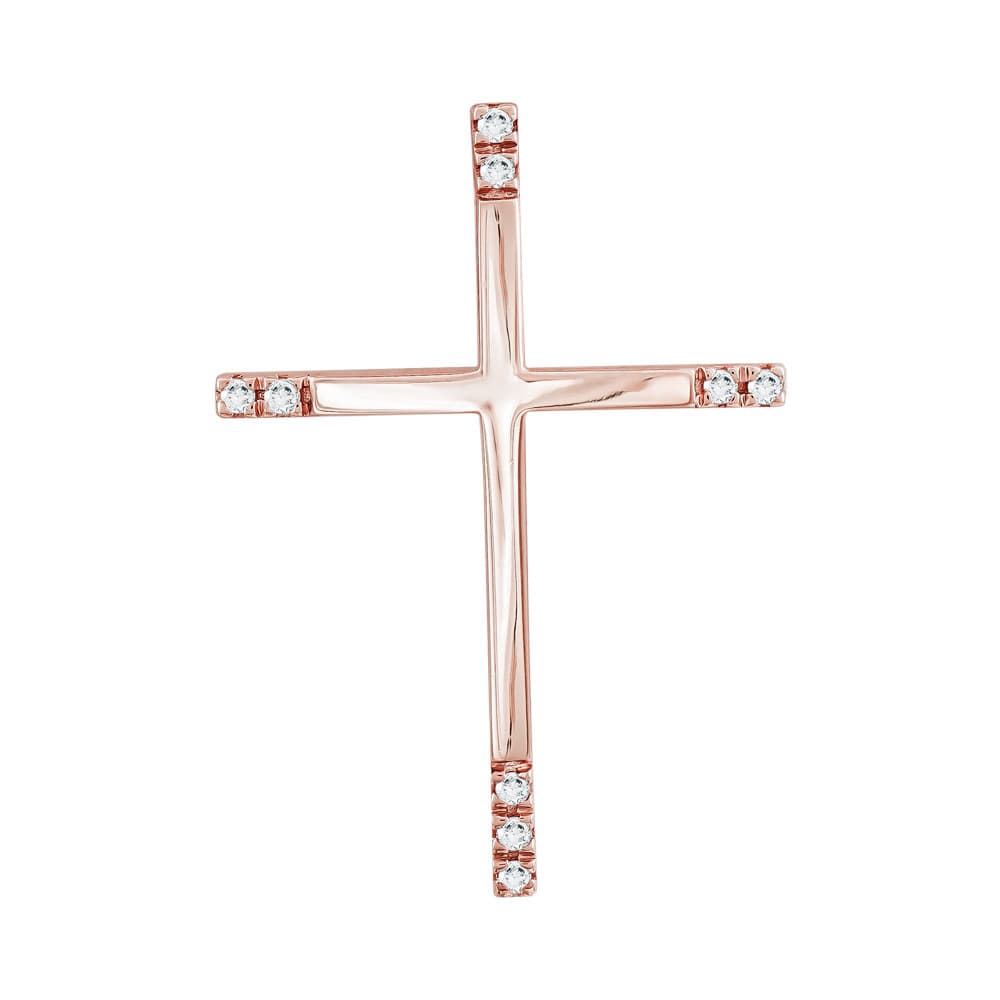 Girls' Baptism Crosses Gofas Rose Gold