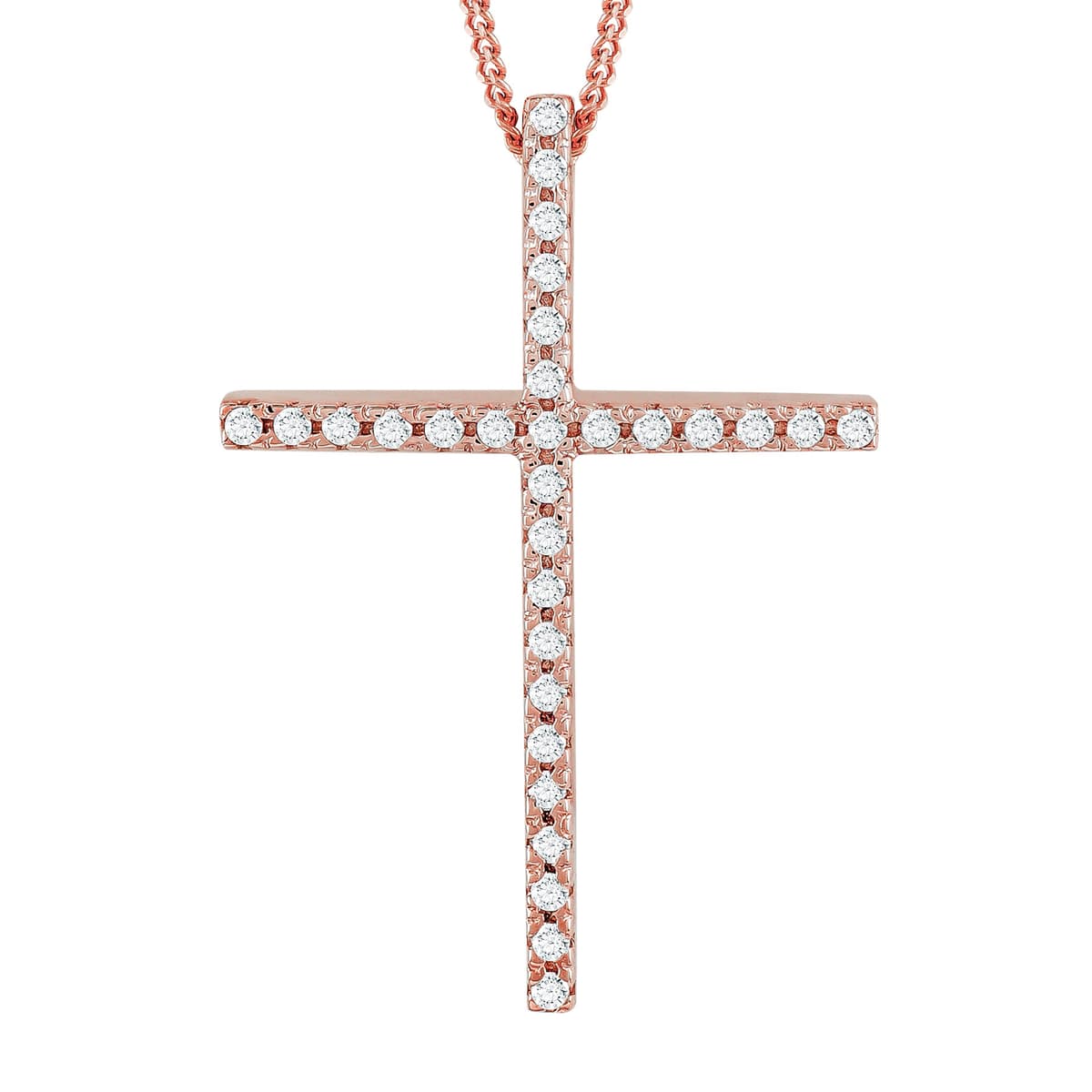 Girls' Baptism Crosses Gofas Rose Gold