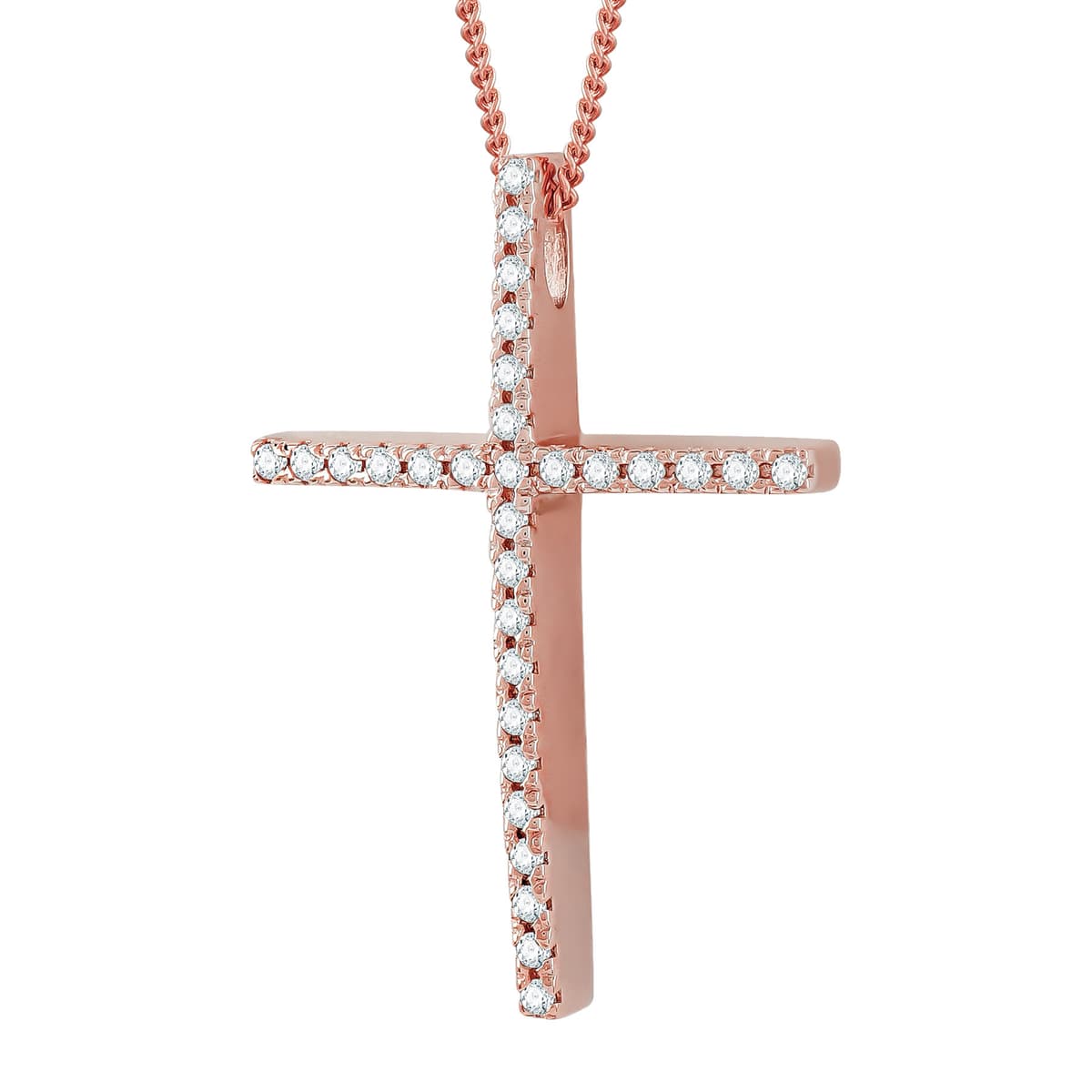 Girls' Baptism Crosses Gofas Rose Gold