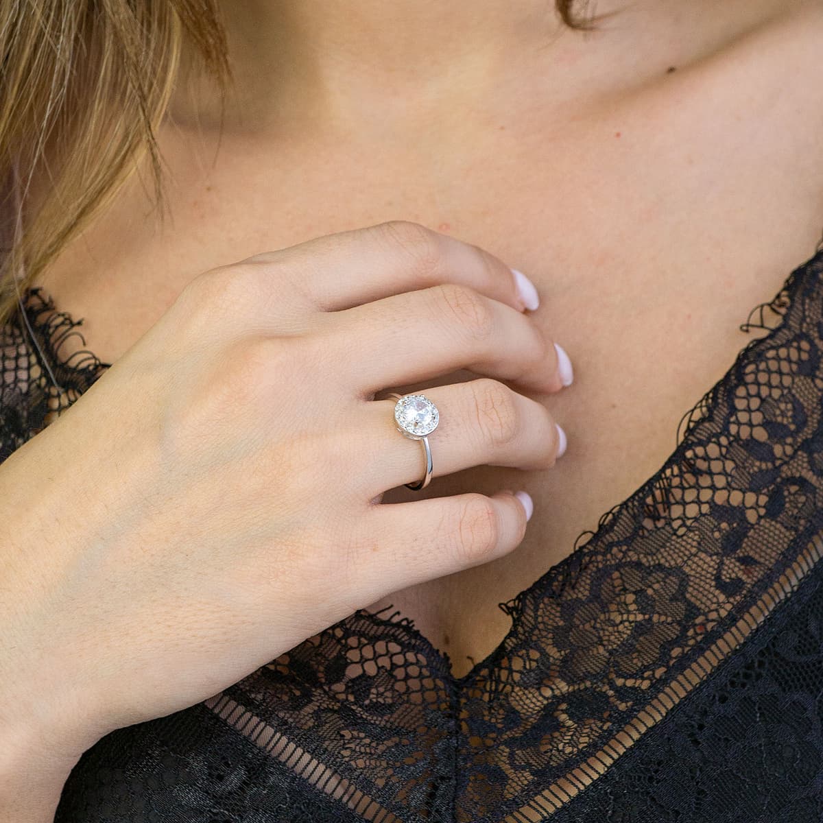 Women's Engagement Rings Gofas Silver