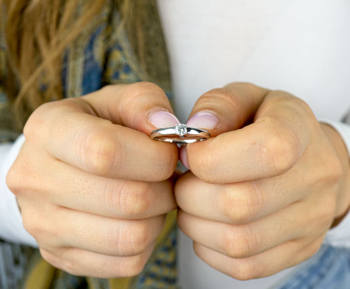 Women's Engagement Rings Diamond Group Silver