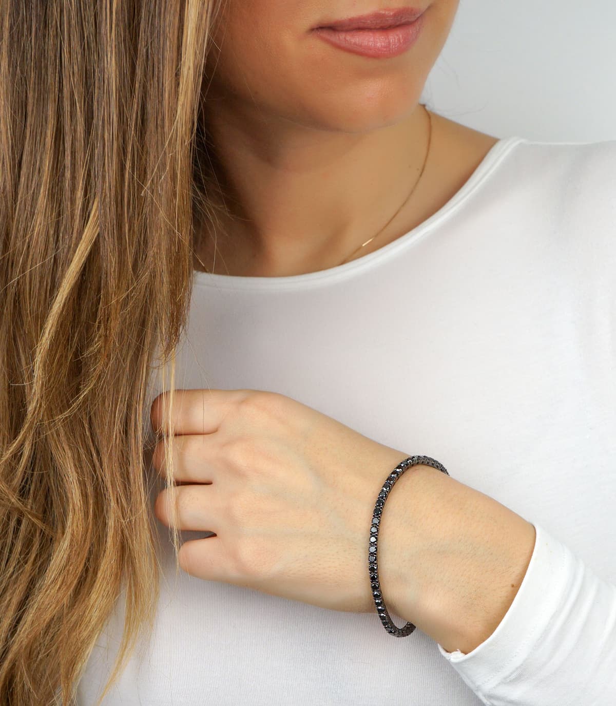 Women's Necklaces Diamond Group Silver