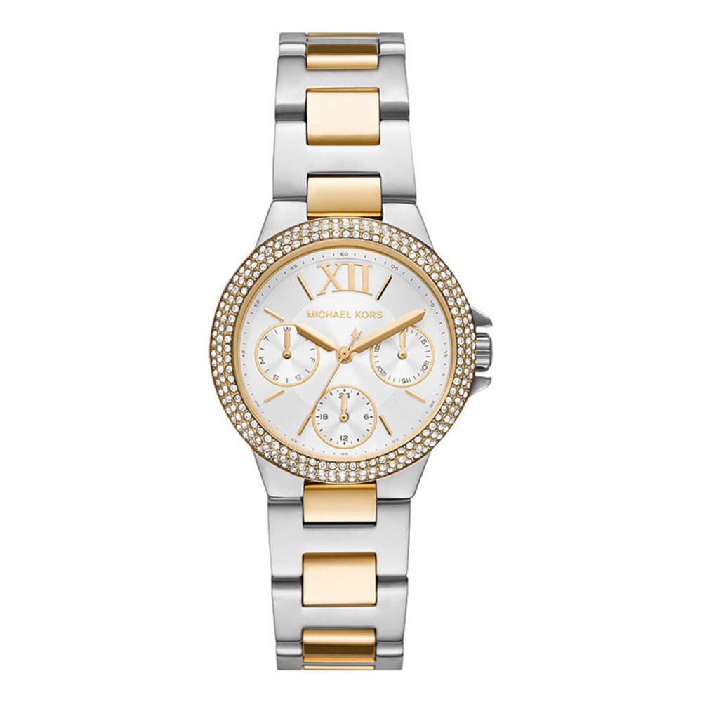 MICHAEL KORS Camille Crystals Two Tone Stainless Steel Bracelet MK6982