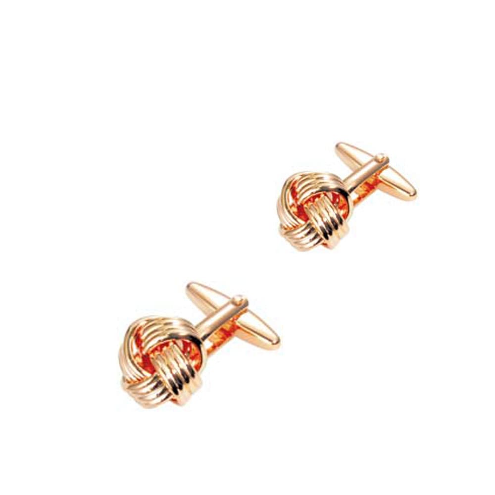 Αscot Μανικετόκουμπα από Ροζ Επιχρυσωμένο Ατσάλι MANK168