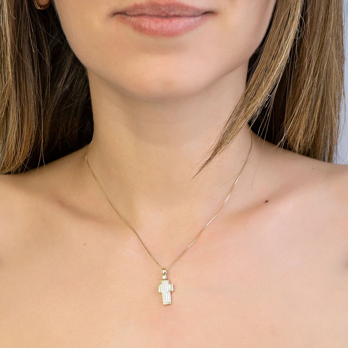 Girls' Baptism Crosses Gofas Gold