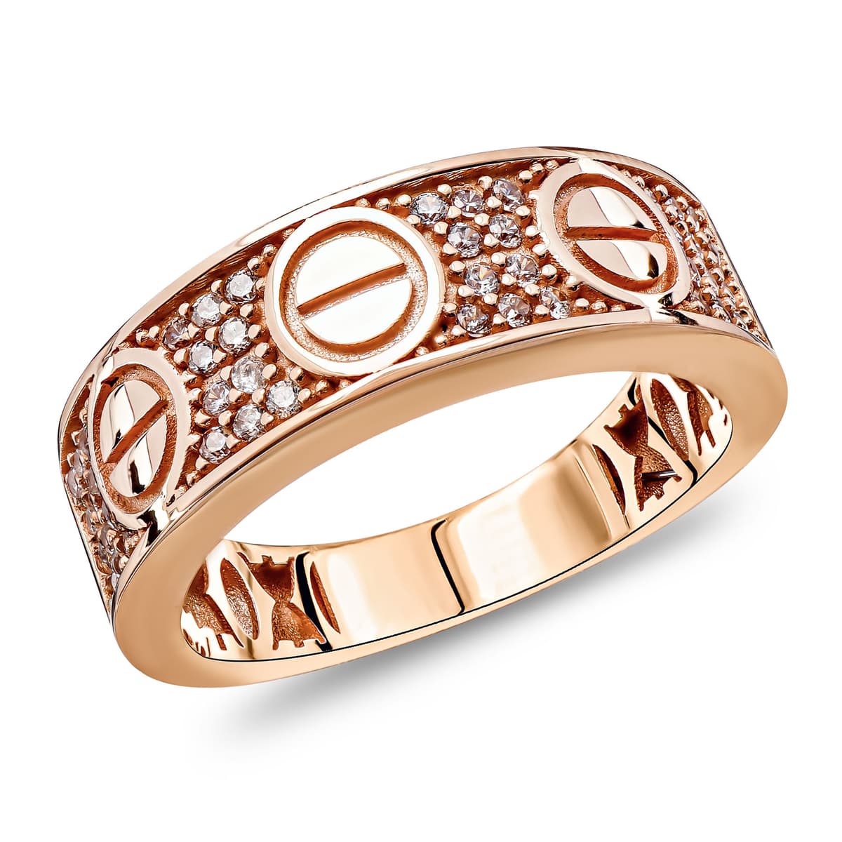 Δαχτυλίδι απο Ροζ Χρυσό 14 Καρατίων DX2086