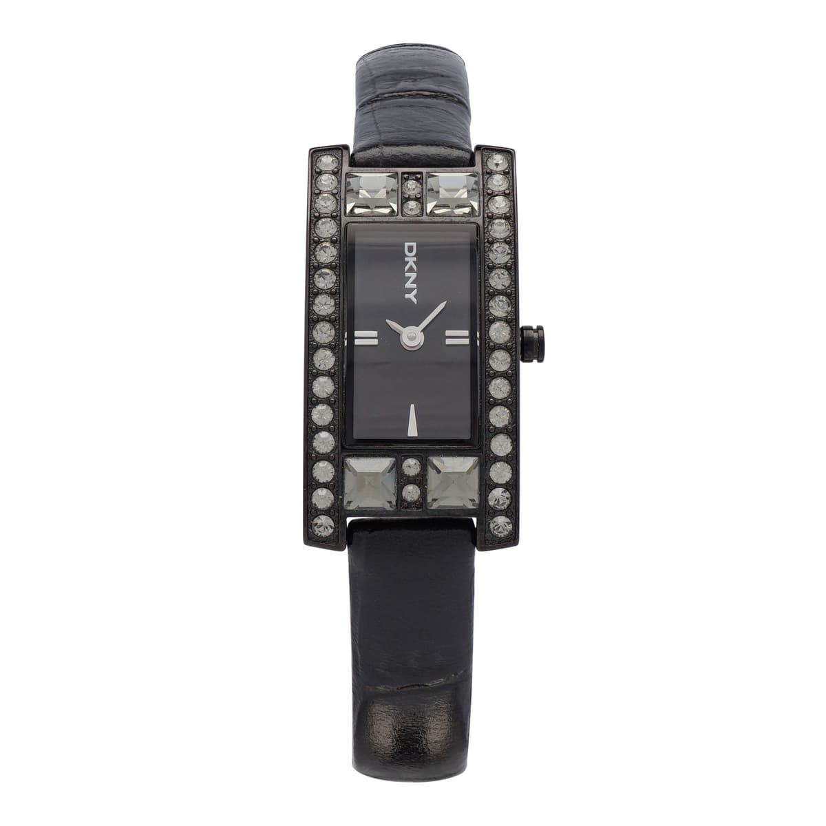 DKNY Βlack Leather Strap NY3819