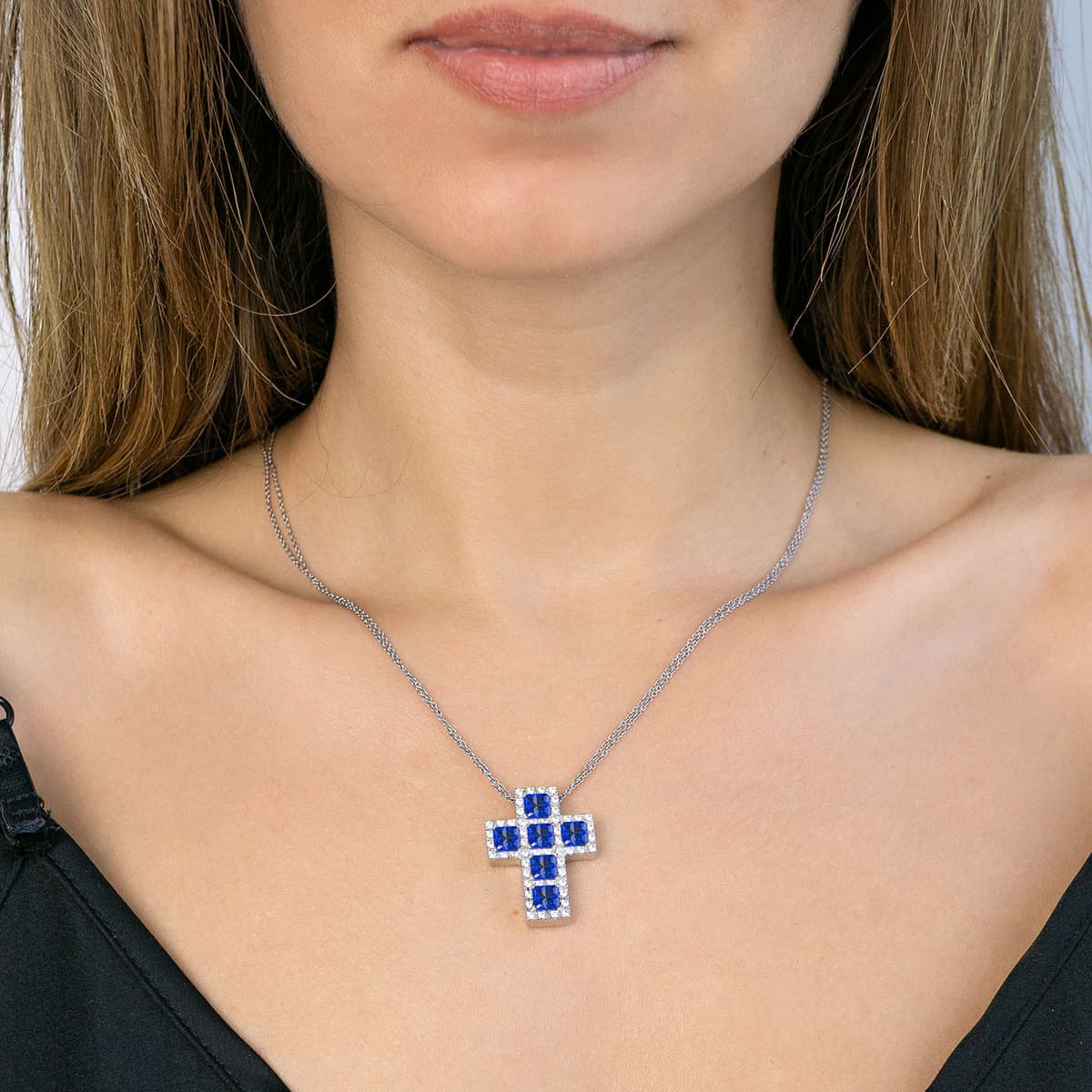 Girls' Baptism Crosses Gofas Silver