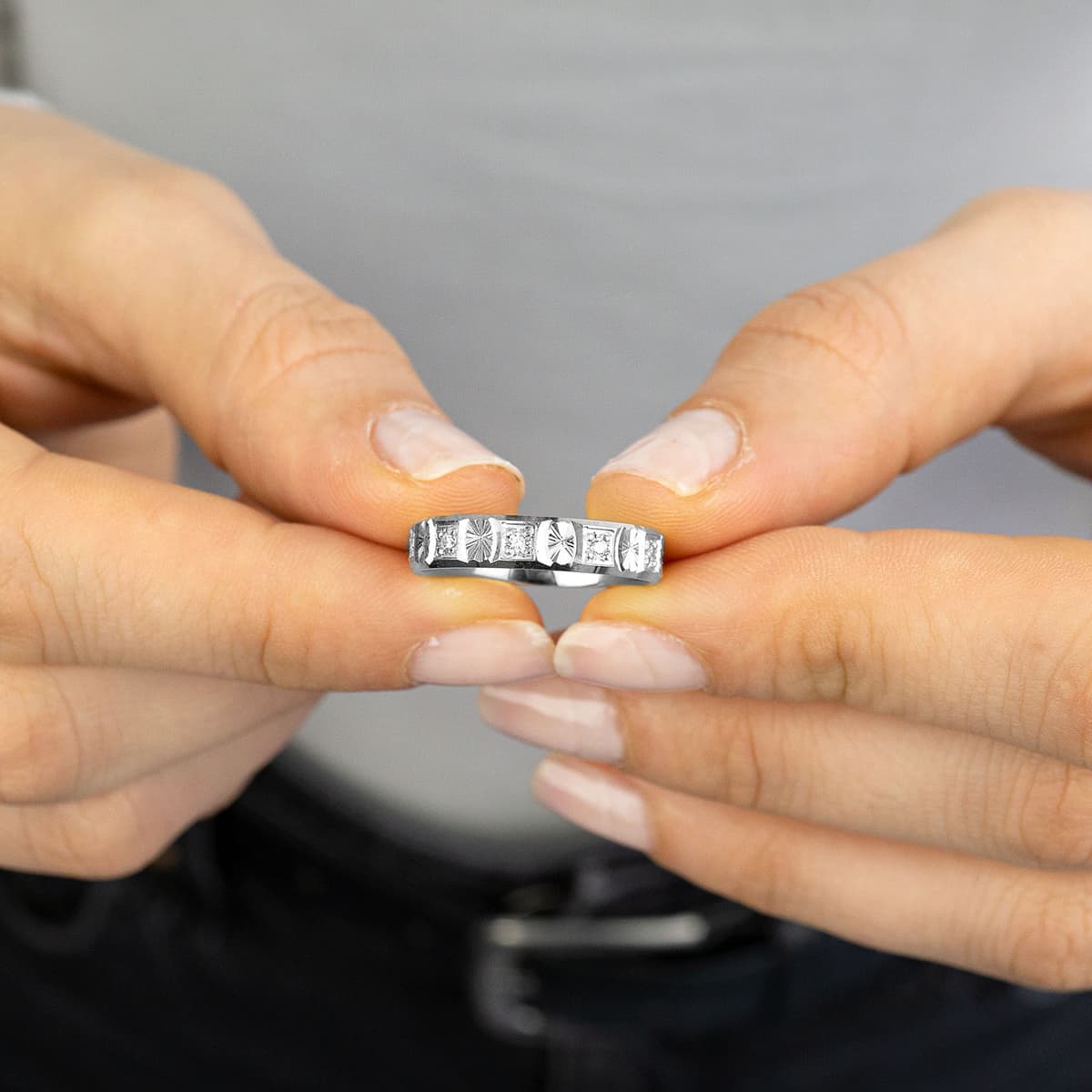 Women's Wedding Bands MASCHIO FEMMINA Silver