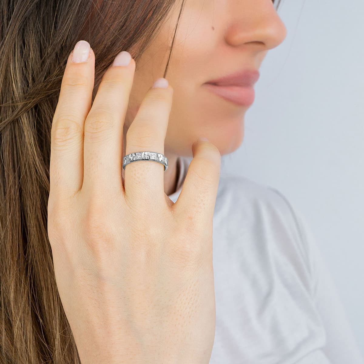 Women's Wedding Bands MASCHIO FEMMINA Silver