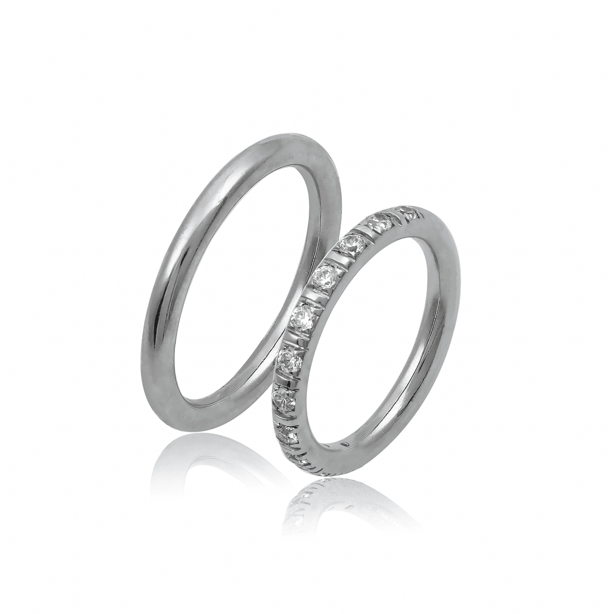 Λευκή Χρυσή Βέρα Γάμου WR526W