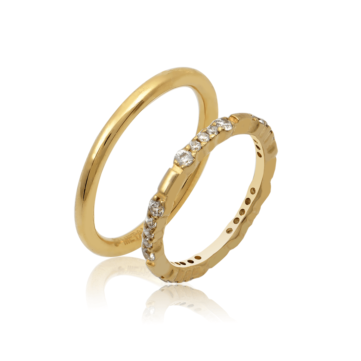 Κίτρινη Χρυσή Βέρα Γάμου WR528