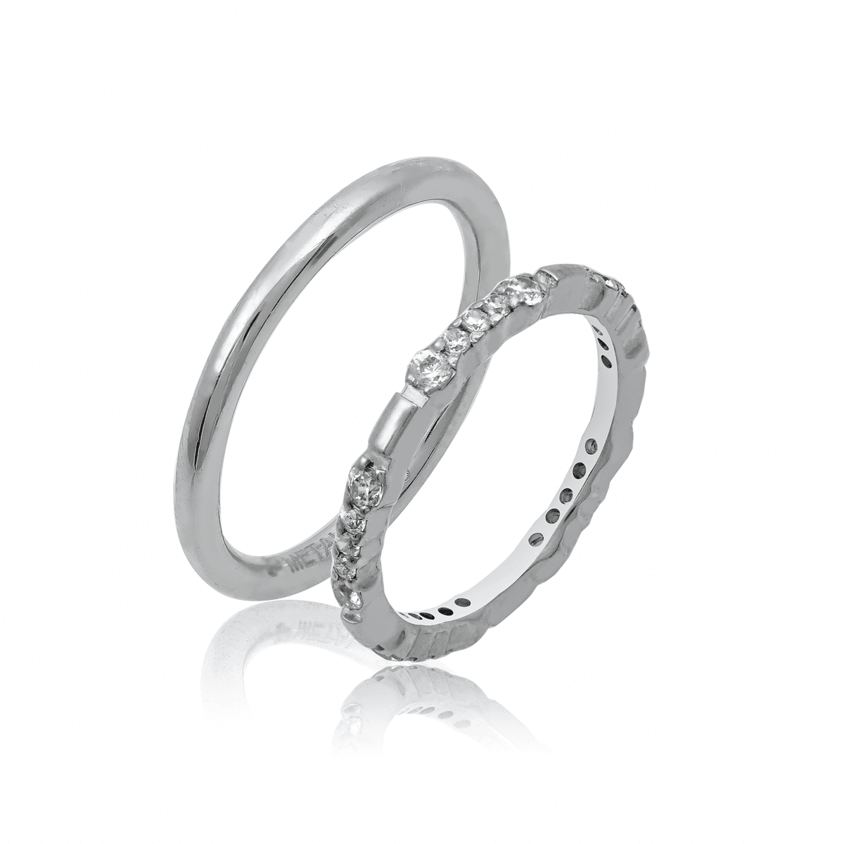 Λευκή Χρυσή Βέρα Γάμου WR528W