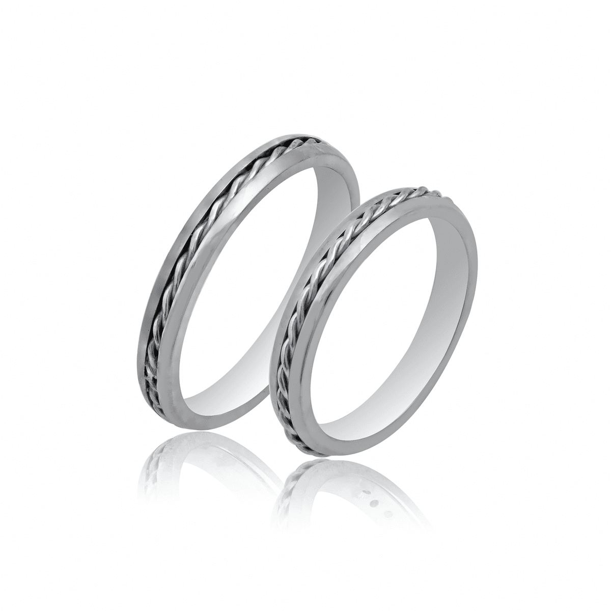 Λευκή Χρυσή Βέρα Γάμου WR532W