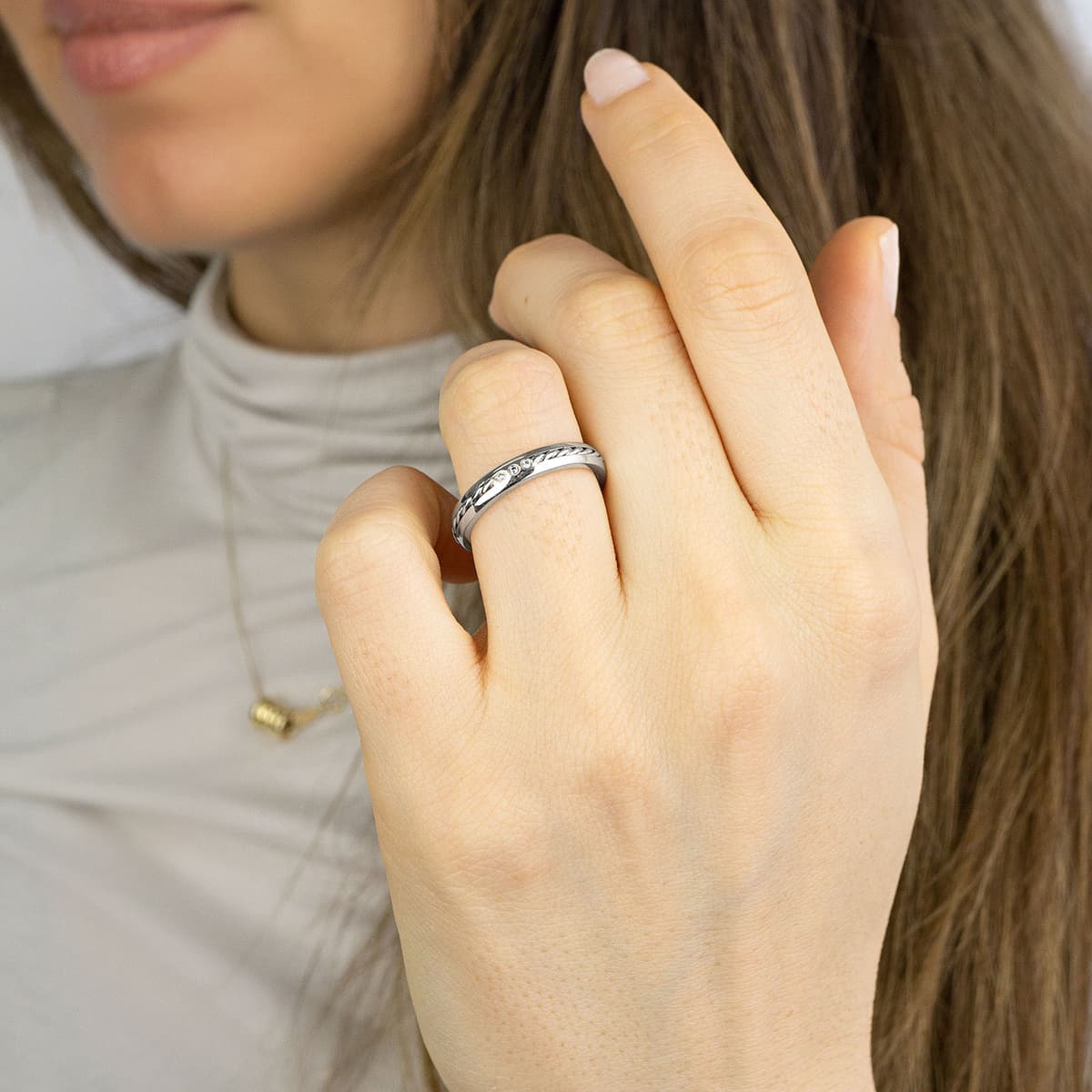 Women's Wedding Bands MASCHIO FEMMINA Silver