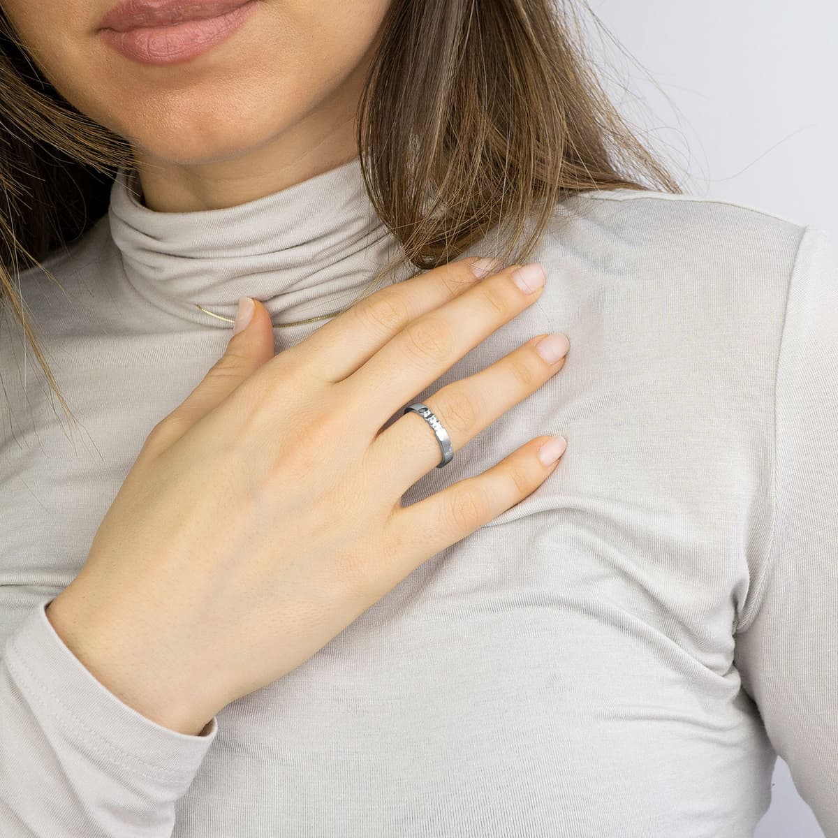 Women's Wedding Bands MASCHIO FEMMINA Silver