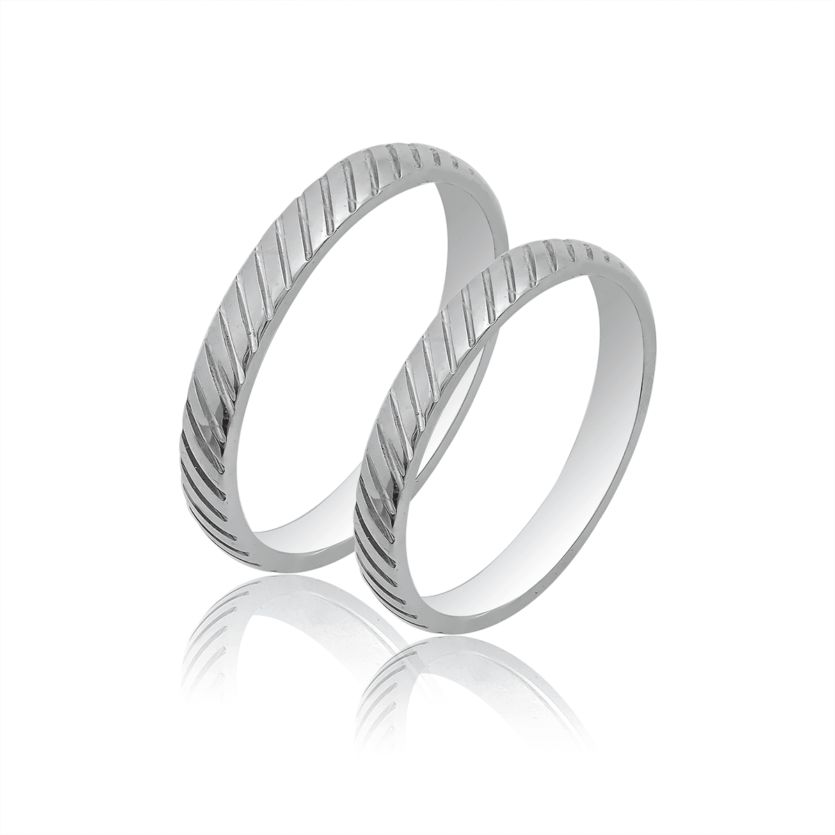 Λευκή Χρυσή Βέρα Γάμου WR542W