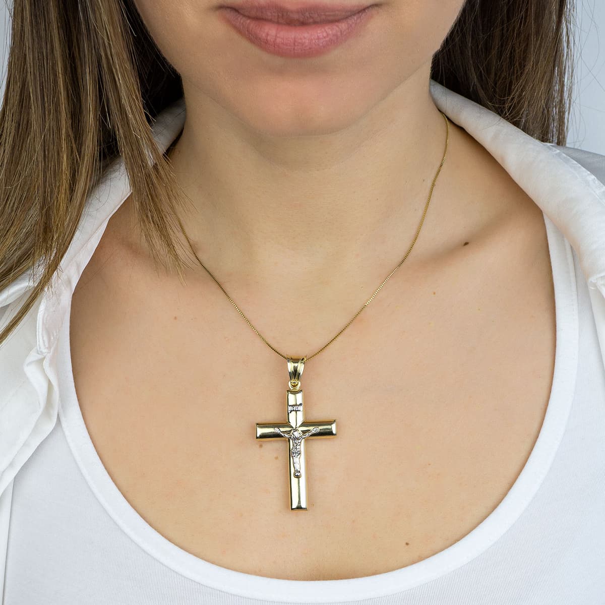 Boys' Baptism Crosses Gofas Gold