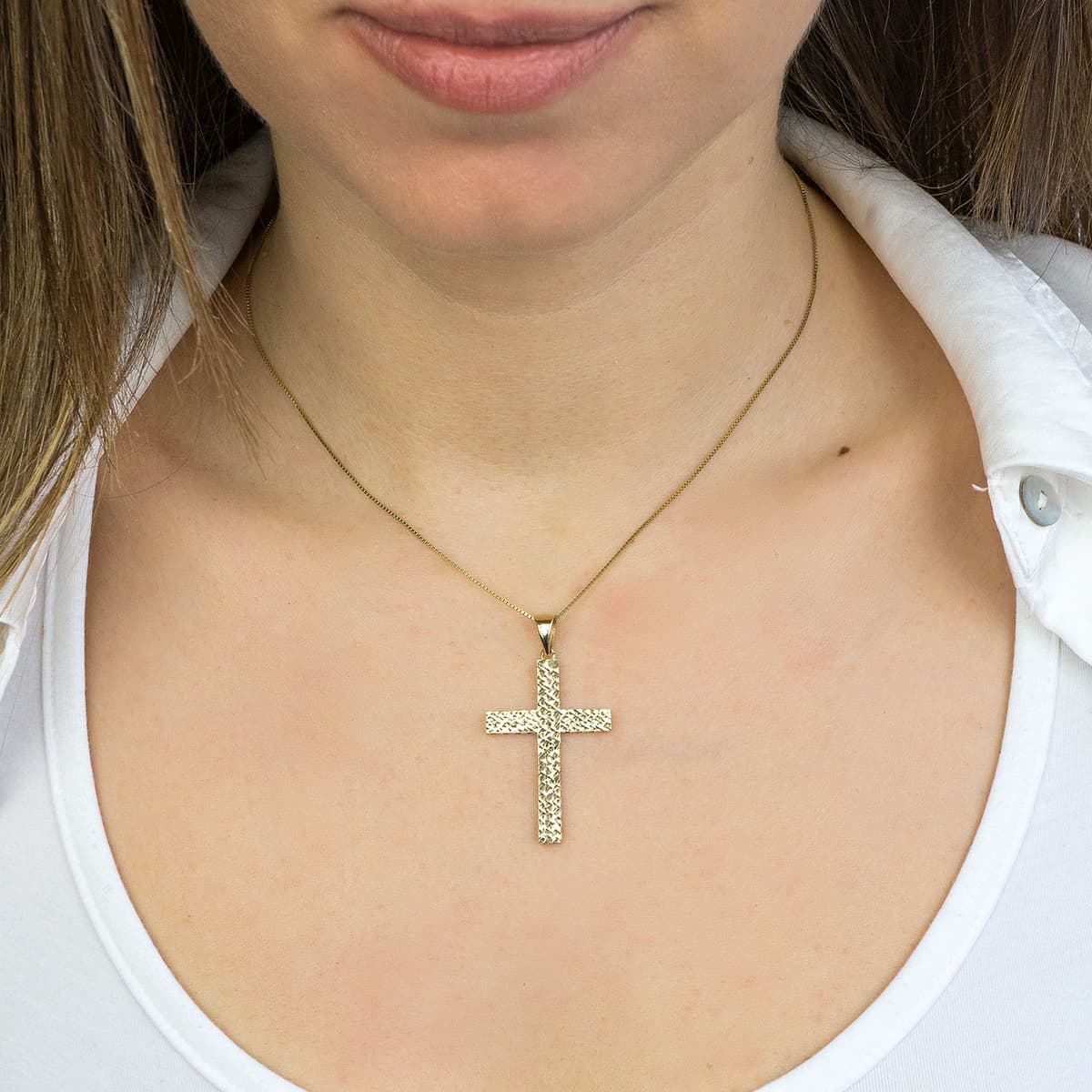 Boys' Baptism Crosses Gofas Gold