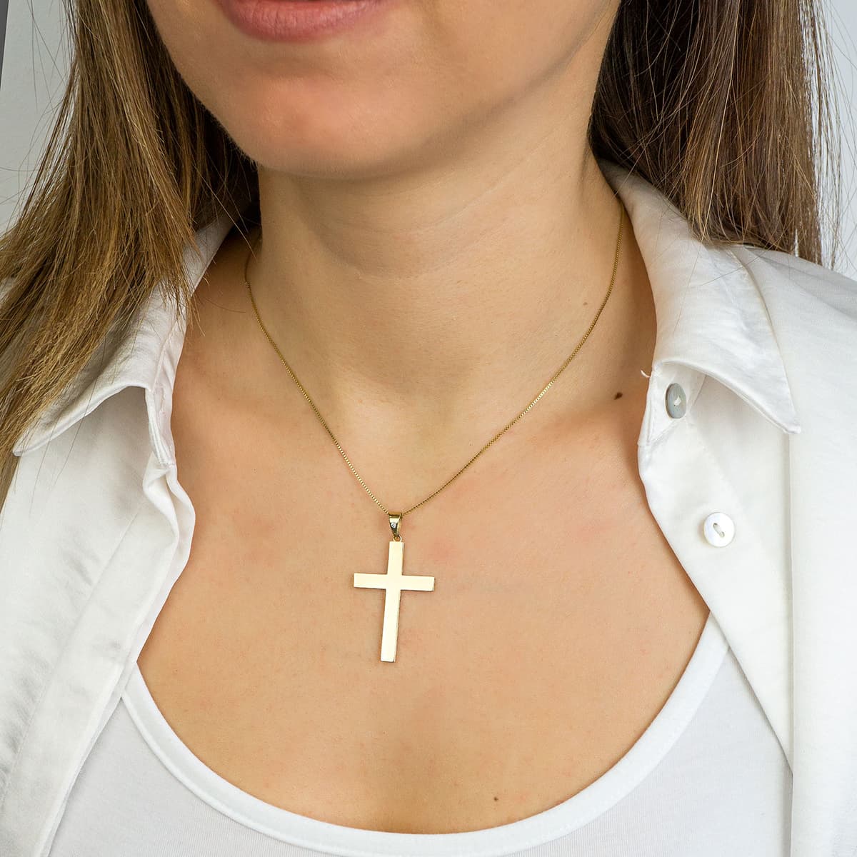 Boys' Baptism Crosses Gofas Gold