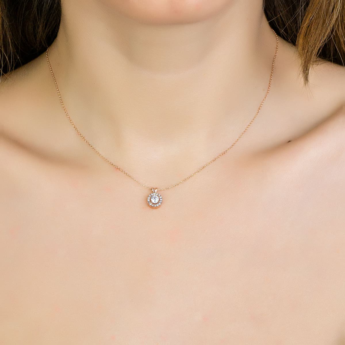 Women's Necklaces Gofas Rose Gold