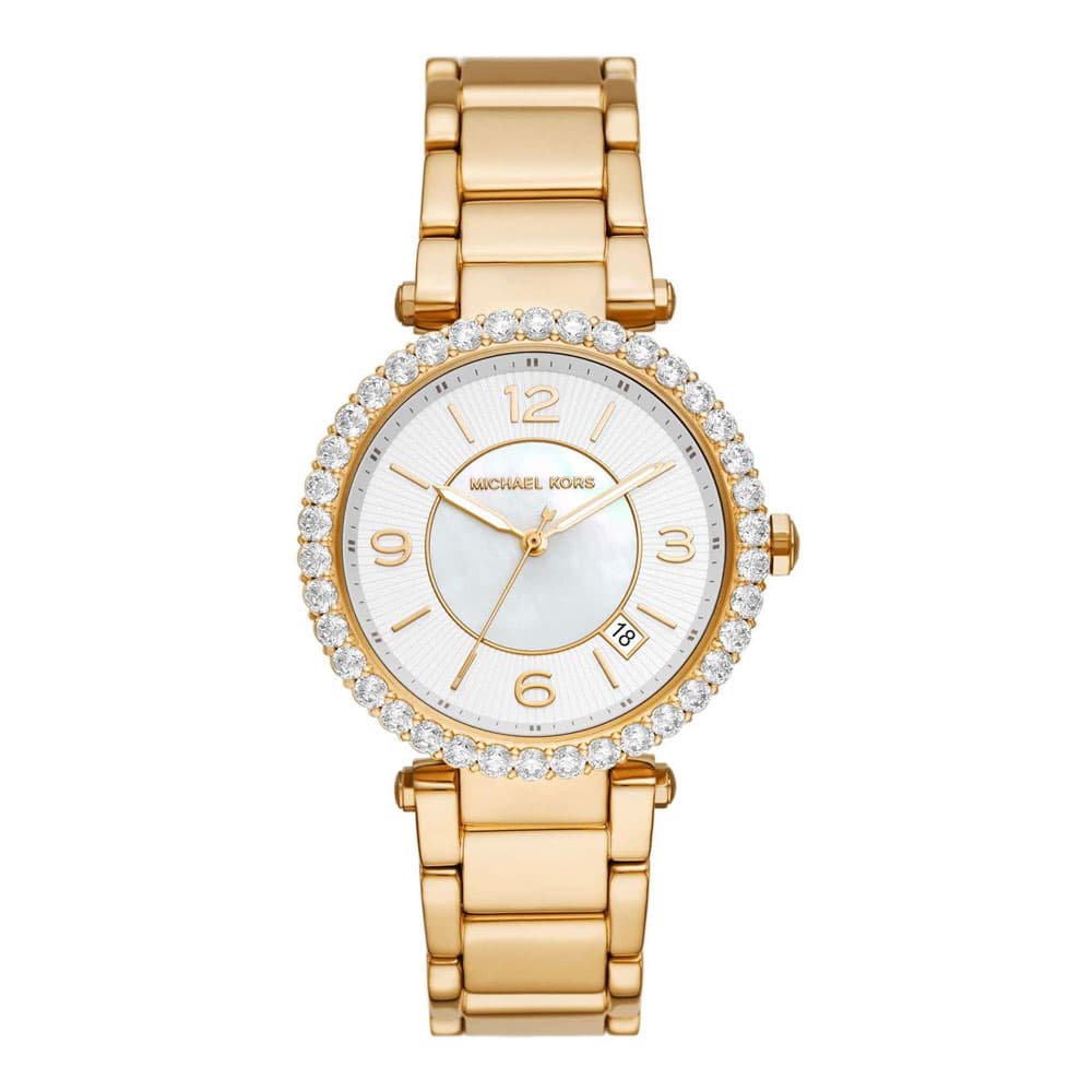 MICHAEL KORS Parker Crystals Gold Stainless Steel Bracelet MK4693